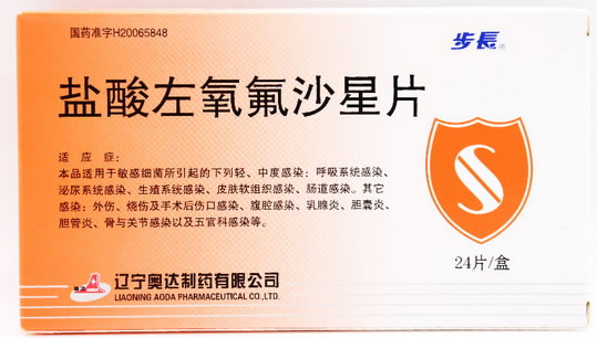 步长盐酸左氧氟沙星片招商代理 24片