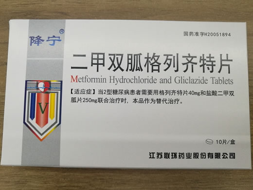 二甲双胍格列齐特片