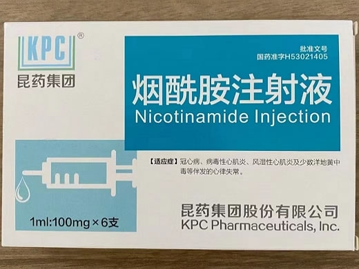 昆药集团烟酰胺注射液招商代理 6支