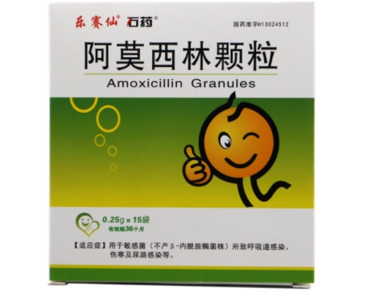 乐赛仙/石药阿莫西林颗粒招商代理 15袋