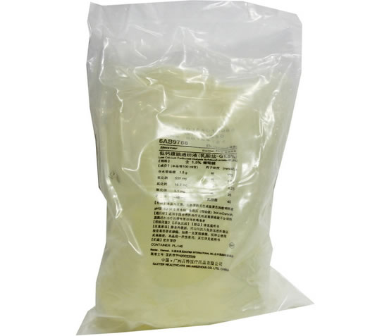 百特腹透液低钙腹膜透析液(乳酸盐-G1.5%)招商代理 2000ml
