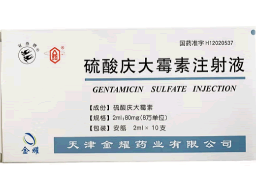硫酸庆大霉素注射液招商代理 10支 天津金耀