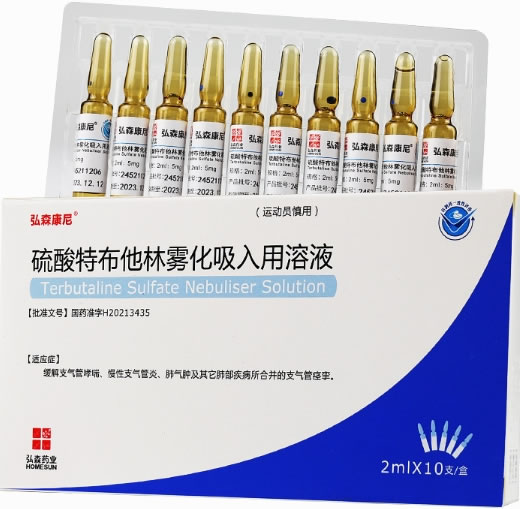 硫酸特布他林雾化吸入用溶液
