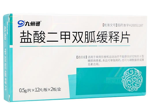 九州通盐酸二甲双胍缓释片招商代理 博山