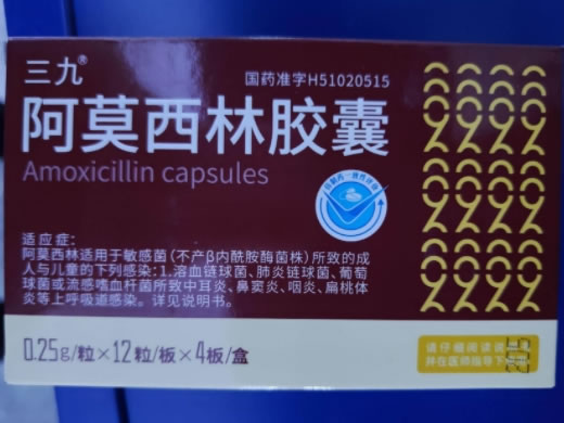 三九阿莫西林胶囊招商代理 48粒
