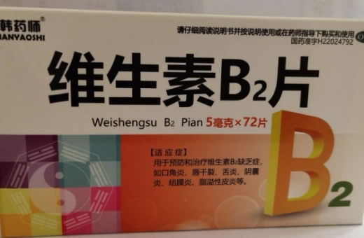 韩药师维生素B2片招商代理 72片