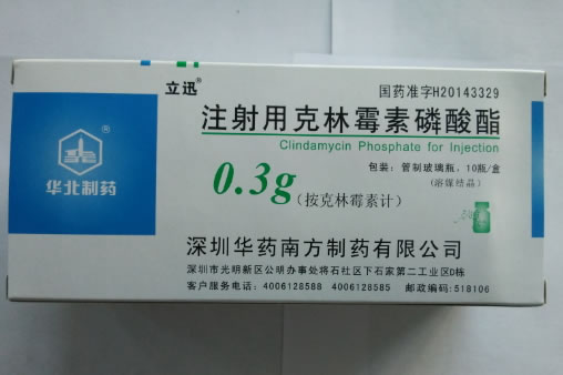 华北制药/立迅注射用克林霉素磷酸酯招商代理 0.3g*10瓶