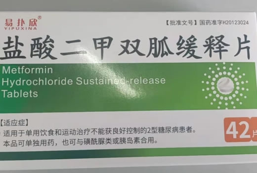 易扑欣盐酸二甲双胍缓释片招商代理 42片