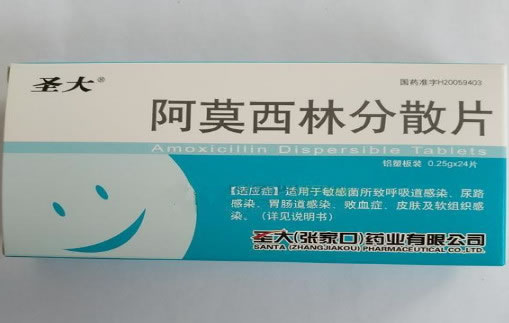 圣大阿莫西林分散片招商代理 0.25g*24片