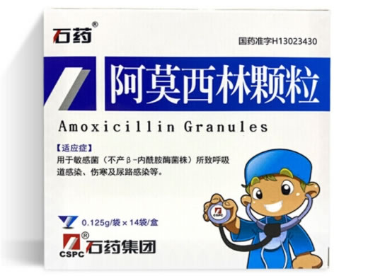 石药阿莫西林颗粒招商代理 石药 0.125g*14袋