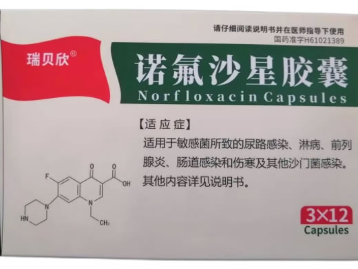 瑞贝欣诺氟沙星胶囊招商代理 36粒