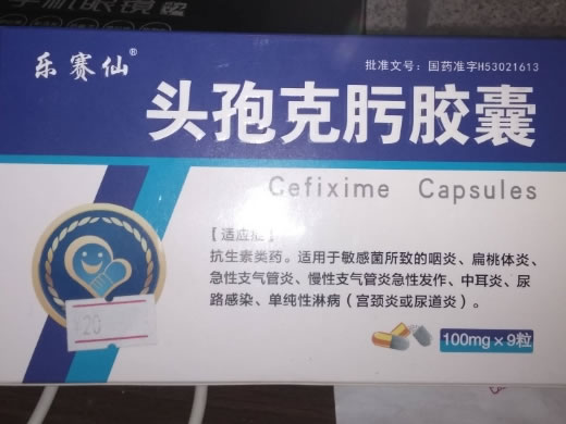 乐赛仙头孢克肟胶囊招商代理 9粒