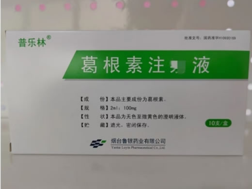 普乐林葛根素注射液招商代理 100mg*10支 鲁银