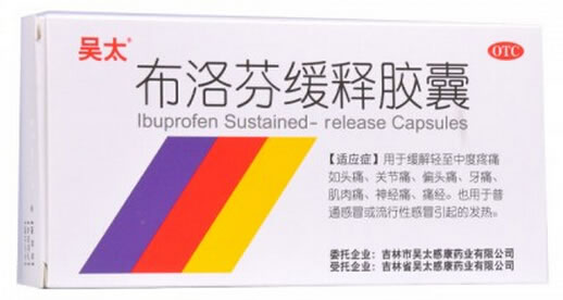 布洛芬缓释胶囊招商代理 24粒 吉林市吴太感康药业