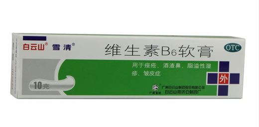 维生素B6软膏招商代理 10g 白云山何济公制药厂