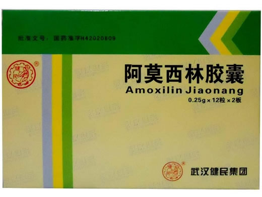 健民阿莫西林胶囊招商代理 0.25g*24粒 健民集团
