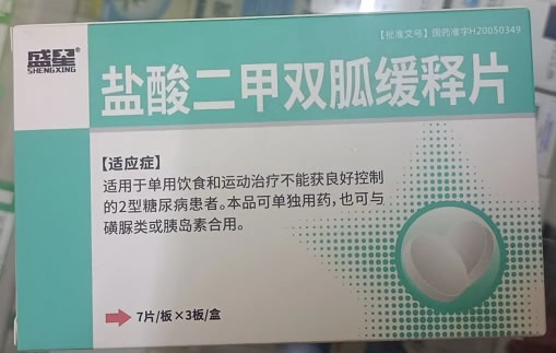 盛星盐酸二甲双胍缓释片招商代理 21片