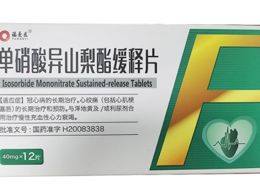单硝酸异山梨酯缓释片