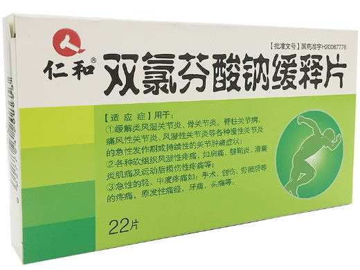 仁和双氯芬酸钠缓释片招商代理 22片