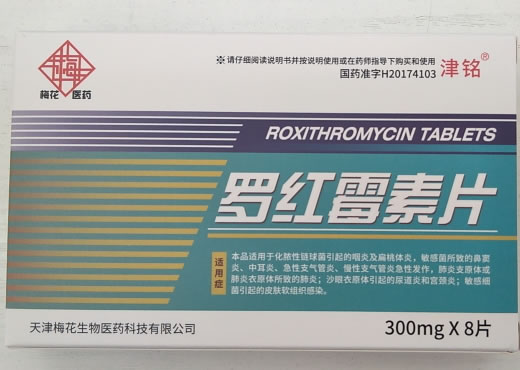 津铭/梅花医药罗红霉素片招商代理 8片