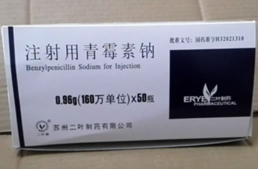 二叶牌注射用青霉素钠招商代理 0.96g*50瓶 苏州二叶