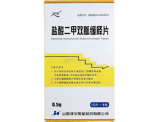 津真型 人任信盐酸二甲双胍缓释片招商代理 40片
