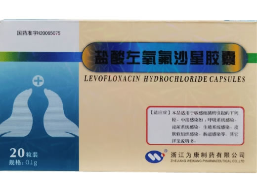 盐酸左氧氟沙星胶囊招商代理 20粒 为康制药