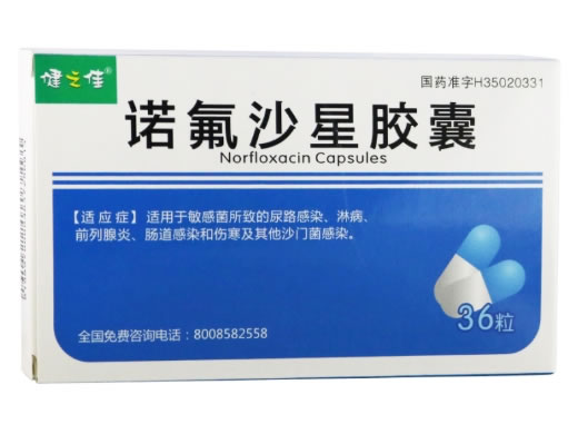 健之佳诺氟沙星胶囊招商代理 36粒