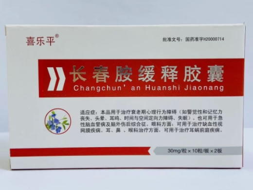 长春胺缓释胶囊