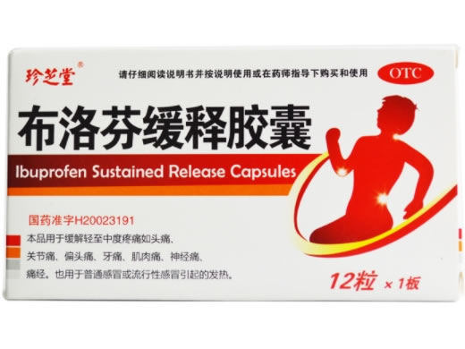 珍芝堂布洛芬缓释胶囊招商代理 12粒
