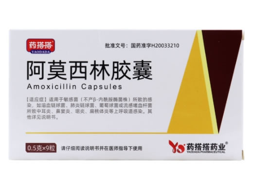 药搭搭阿莫西林胶囊招商代理 9粒