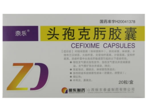 奈乐/振东制药头孢克肟胶囊招商代理 20粒