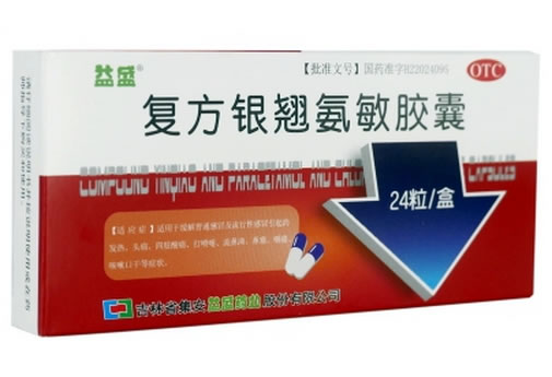 益盛复方银翘氨敏胶囊招商代理 24粒 益盛药业