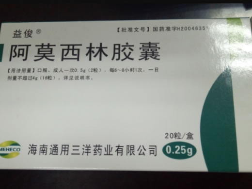 阿莫西林胶囊招商代理 20粒 通用三洋药业