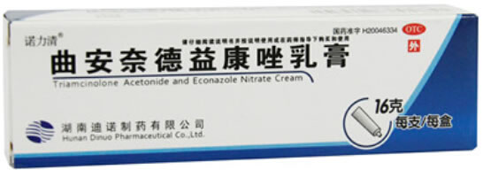 诺力清曲安奈德益康唑乳膏招商代理 16g 湖南迪诺制药