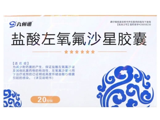 九州通盐酸左氧氟沙星胶囊招商代理 20粒 京丰