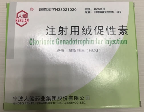 人健注射用绒促性素招商代理 1000U*10支 人健药业
