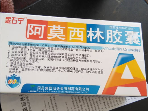金石宁阿莫西林胶囊招商代理 60粒 金石制药