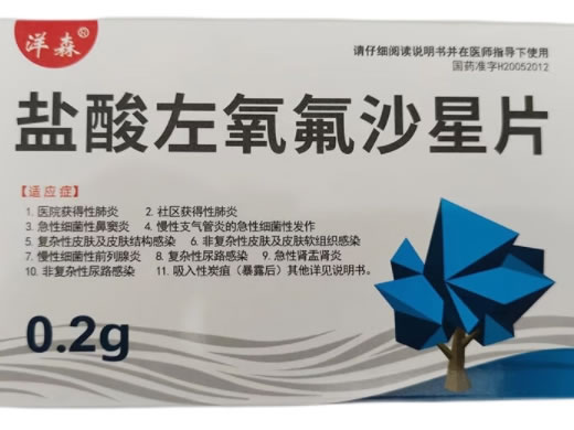 洋森盐酸左氧氟沙星片招商代理 13片