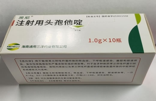 灵尼注射用头孢他啶招商代理 1.0g*10瓶
