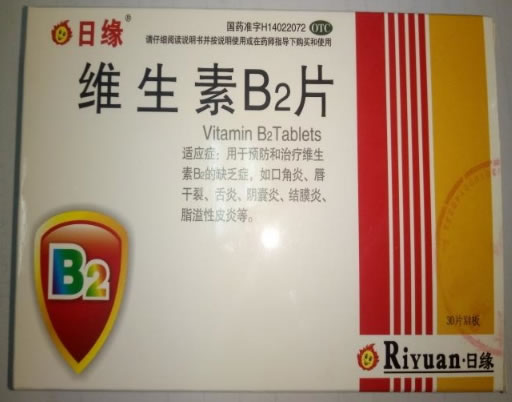 日缘维生素B2片招商代理 120片