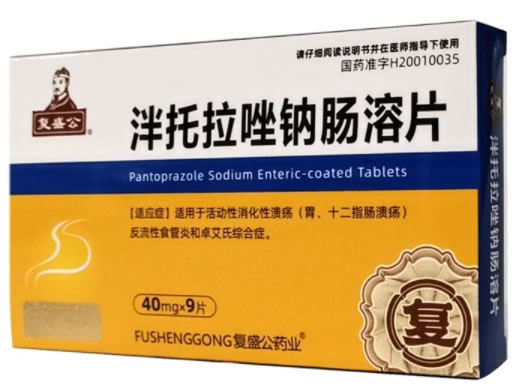 复盛公泮托拉唑钠肠溶片招商代理 9片
