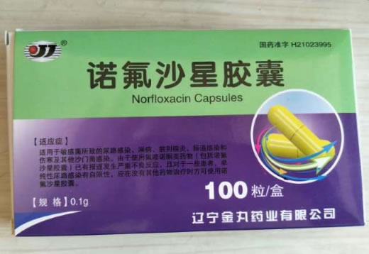 诺氟沙星胶囊招商代理 100粒 辽宁金丸
