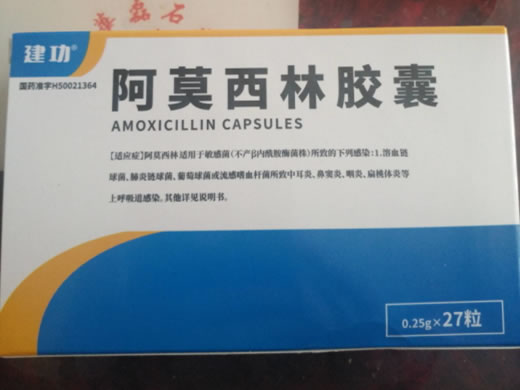 建功阿莫西林胶囊招商代理 27粒