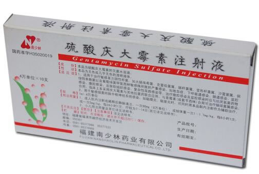 南少林硫酸庆大霉素注射液招商代理 1ml*10支