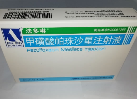 甲磺酸帕珠沙星注射液