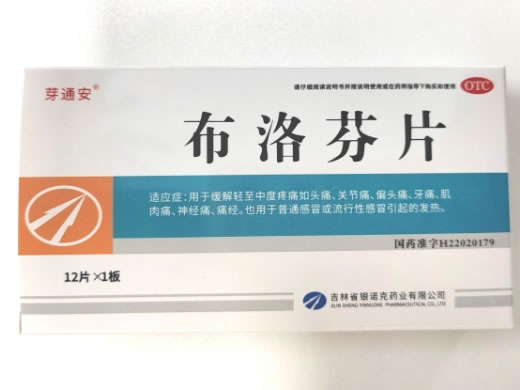 芽通安布洛芬片招商代理 0.1g*12片 银诺克