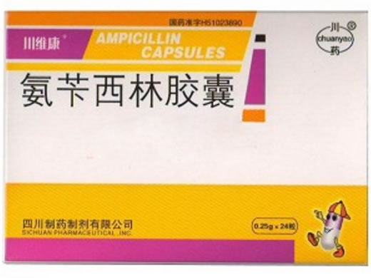 川维康氨苄西林胶囊招商代理 24粒 制药制剂