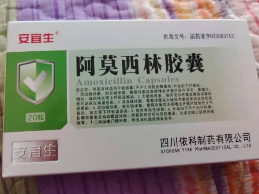 安宜生阿莫西林胶囊招商代理 0.5g*20粒