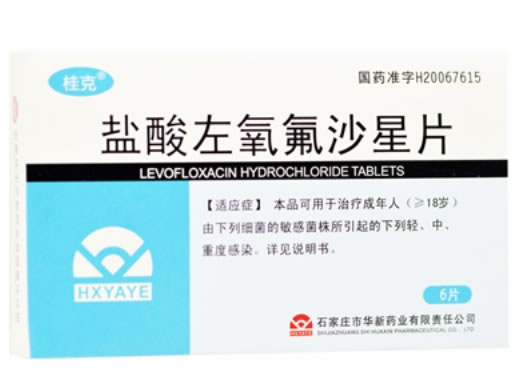 桂克盐酸左氧氟沙星片招商代理 6片 石家庄市华新药业